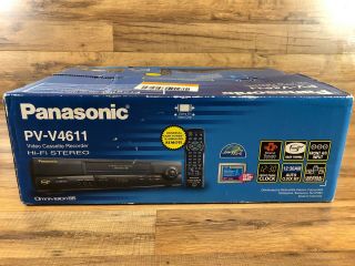 Panasonic Pv - V4611 Omnivision 4 Head Vcr Vhs Player Recorder