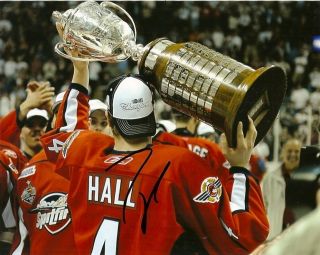 Windsor Spitfires Taylor Hall Signed Autographed 8x10 Photo Two