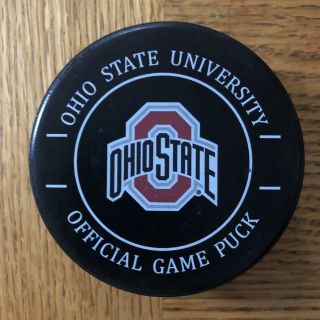 Ohio State University Wcha Game Puck 2013 - 2019 Ncaa College Hockey