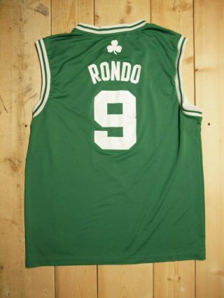 Mens Authentic Adidas Rajon Rondo Boston Celtics Basketball Jersey Size L
