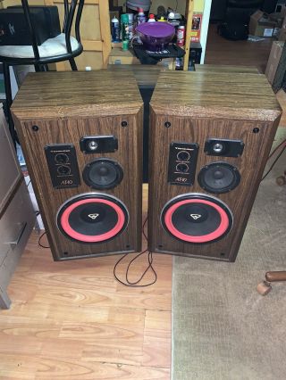 Awesome Cerwin Vega At - 10 3 - Way Floor Speakers Surrounds Sound Great