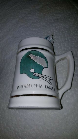Philadelphia Eagles 1980 Vintage Stein Ceramic Beer Mug