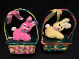 Vintage Easter Baskets Set Of 2 Easter Pets