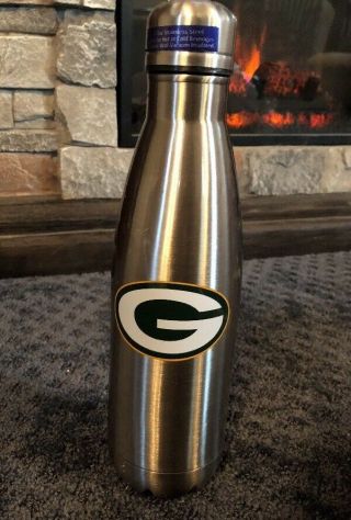 Green Bay Packers 17 Oz Stainless Steel Double Wall Vacuumed Water Bottle - Nfl