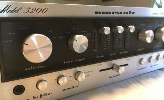 Marantz 3200 Stereo Control Console Pre Amp Estate Find For Restoration Or Parts