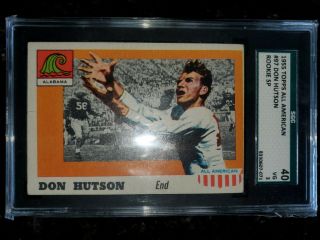 1955 Topps All American Don Hutson Sga 40 Vg Football Card Green Bay Packers.