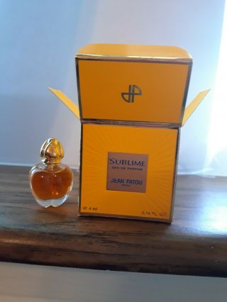 Vintage Sublime By Jean Patou 0.  14 Fl Oz Mini Perfume Eau De Parfum Sample Size