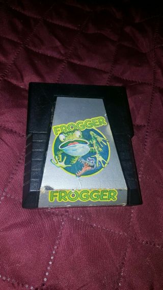 Vintage Frogger Video Game Cartridge (atari 2600,  1982)