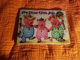 Vintage The Three Little Pigs Pop - Up Book