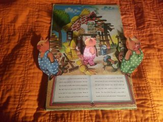 Vintage The Three Little Pigs Pop - Up Book 2