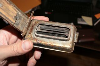 Chrome Vintage Portable Hand Warmer Heater Lighter Fluid Chrome Metal - S27