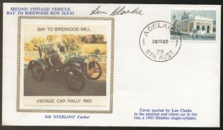 1982 Bay To Birdwood Mill Vintage Car Rally 1903 Humber Signed Silk Cover