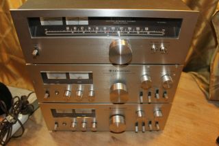 2 Kenwood Ka - 5700 Amplifier & Kenwood Kt - 5500 Stereo Tuner