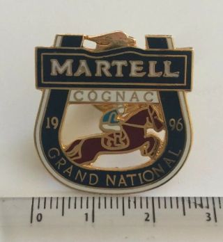Vtg 1996 Aintree Martell Cognac Grand National Horse Racing Enamel Pin Badge