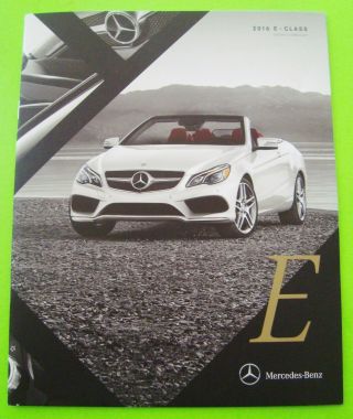 2016 Mercedes Benz E - Class Coupe & Cabriolet Brochure 28 - P Convertible E550