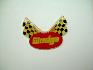 Vintage Dodge Racing Pin From The 80 