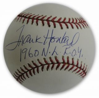 Frank Howard Hand Signed Autographed Mlb Baseball La Dodgers 1960 Nl Roy
