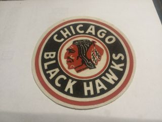 Vintage Hockey Felt Patch Chicago Black Hawks 1950’s