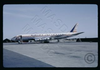 198 - 35mm Kodachrome Aircraft Slide - Airlift Jet Trader Dc - 8f N109rd In 1964