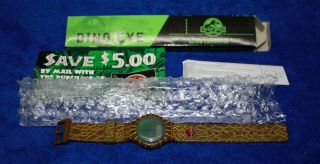 Vintage Nib Jurassic Park Dino Eye Watch Collectible 1997 Burger King