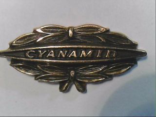 Cyanamid 1/10 10k Gf Gold Filled Vintage Lapel Pin Tie Tack