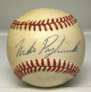 Mike Pagliarulo Single Signed Baseball Autographed Auto Jsa Loa Yankees Padres