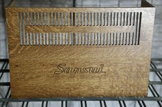 Sansui 9090/8080 Fantastic Quarter Sawn Oak Hardwood Case " Please Read "