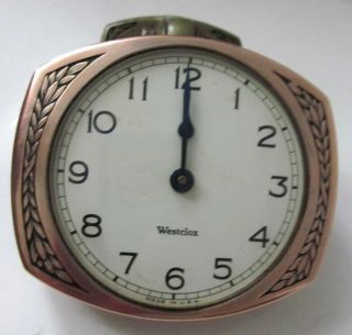 1920s - 30 Westclox Art Deco Car Clock