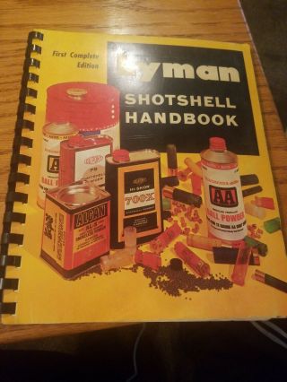 Vintage 1969 Lyman Shotshell Handbook Sc