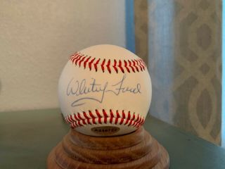 Whitey Ford Auto Signed Autographed Baseball Upper Deck Authenticated Uda