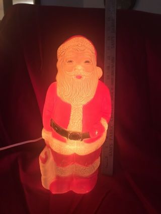 Vintage Union Blow Mold Santa - 16 - 3/4 " - Christmas Light Up