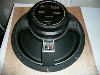 Altec Lansing 416 - 8b,  416 Bass Driver,  Woofer,  Speaker,  8 Ohm,  Alnico Cond