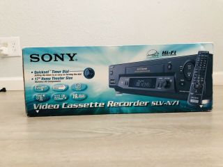Sony Slv - N71 Vhs Player Hi Fi Stereo Sound Video Cassette Recorder Vcr