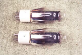 Two,  Western Electric Vt - 25,  Matching Pair,  10,  10y,  Ux - 210,  Cx - 310 Equiv