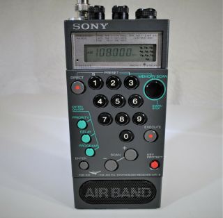 Sony Psb Air - 8 Aviation (psb Air - 8a) Airband Scanner Receiver Am/fm 90 