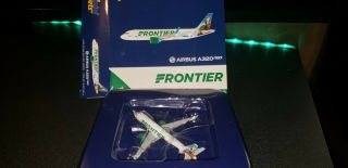 Discontinued Geminijets 1/400 Frontier A320neo - Chance The Bronco - N307fr