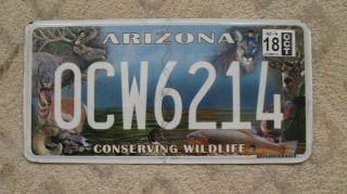 55 - Arizona Conserving Wildlife License Plate
