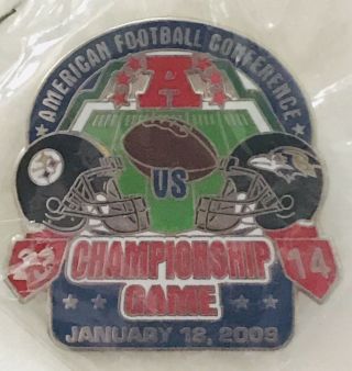 American Football Conference Championship Game Steelers Vs Ravens Metal Pin
