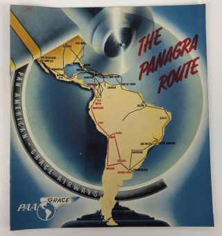 Pan American Grace Airways Panagra Advertising Brochure 1939