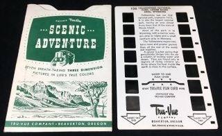 1954 Tru - Vue Vintage Yellowstone Nat 