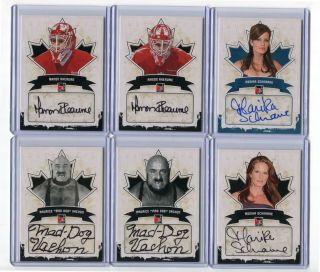 2011 In The Game Canadiana Autographs Amv2 Maurice  Mad Dog  Vachon