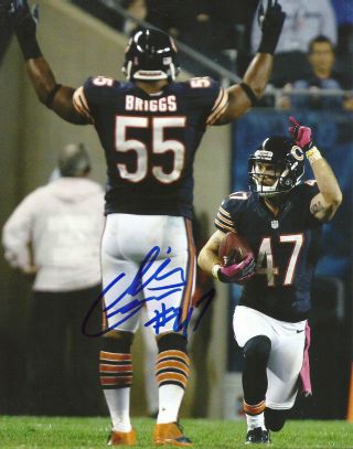 Chris Conte Chicago Bears Signed 8x10 Picture 2