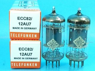 Telefunken 12au7 Ecc82 Vacuum Tube Matched Pair 1959 Bottom Best Of The Best