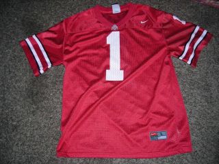 Ncaa,  Nike Ohio State Buckeyes,  Football Jersey,  1,  Red,  Youth Large (16 - 18),  Ex