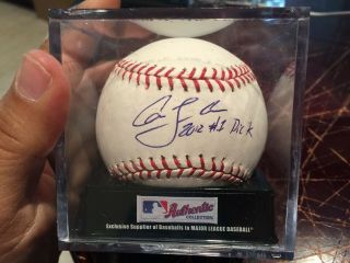 Carlos Correa Houston Astros Signed Autographed Omlb Baseball Psa/dna