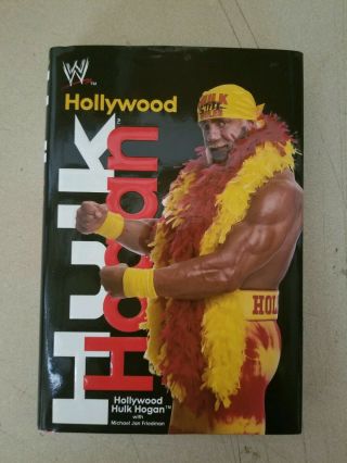 " Hollywood " Hulk Hogan Autographed Book Biography Wwe Wwf Wcw Nwo Wrestling