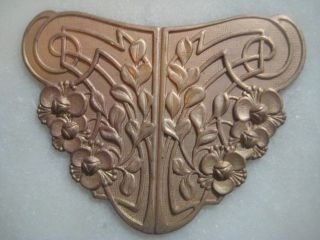 Vintage 1940s French Art Nouveau Stamping,  Jewelry Component/focal/centerpiece