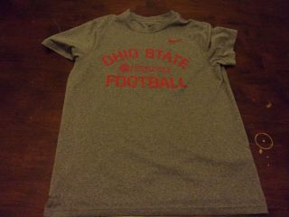 Ohio State Buckeyes Gently Youth Medium T Shirt Nike Dri Fit Football Ncaa