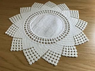 Vintage Cotton Lace /crochet Doily / Mat
