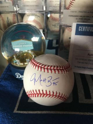 Los Angeles Dodgers Matt Beaty Autographed Ball - Ladf Mystery Bag